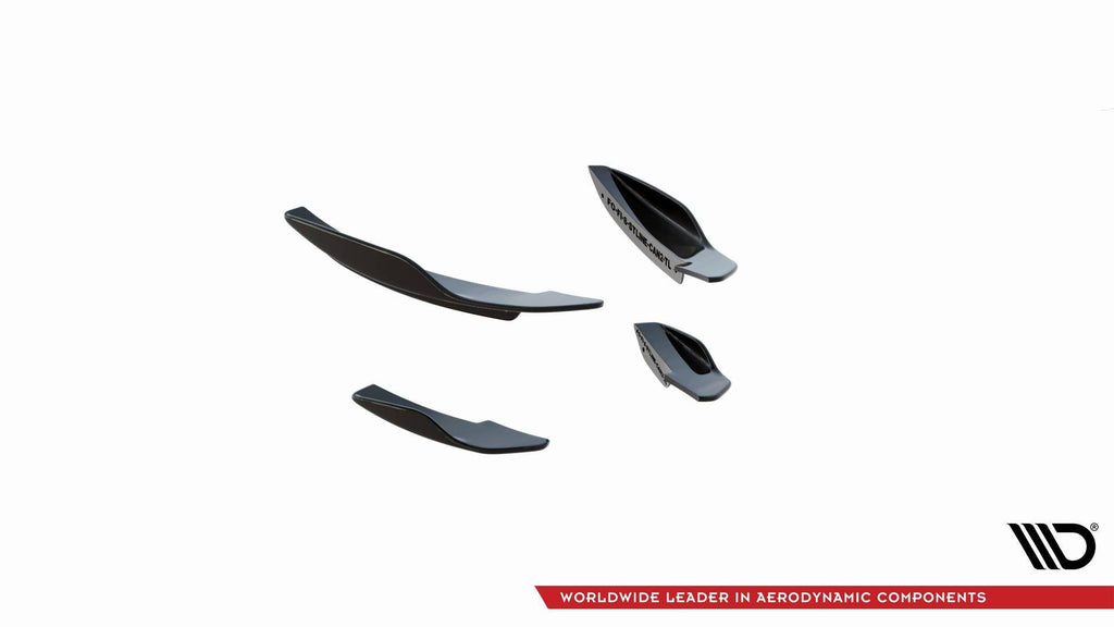 Maxton Design Stoßstangen Flaps Wings vorne Canards passend für V.2 Ford Fiesta Mk8 ST / ST-Line