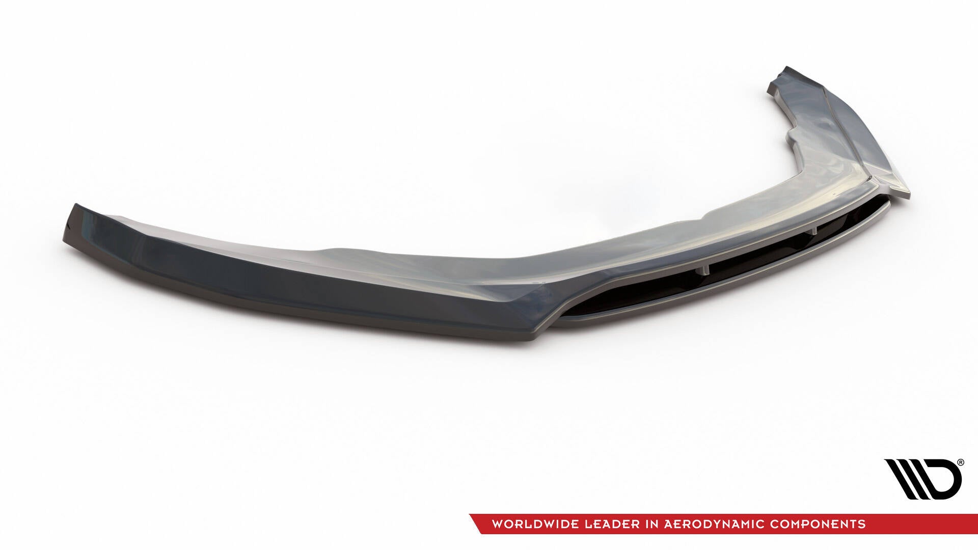 Maxton Design Street+ Spoilerlippe Front Ansatz passend für Skoda Kodiaq Mk1 Sportline/RS schwarz Hochglanz