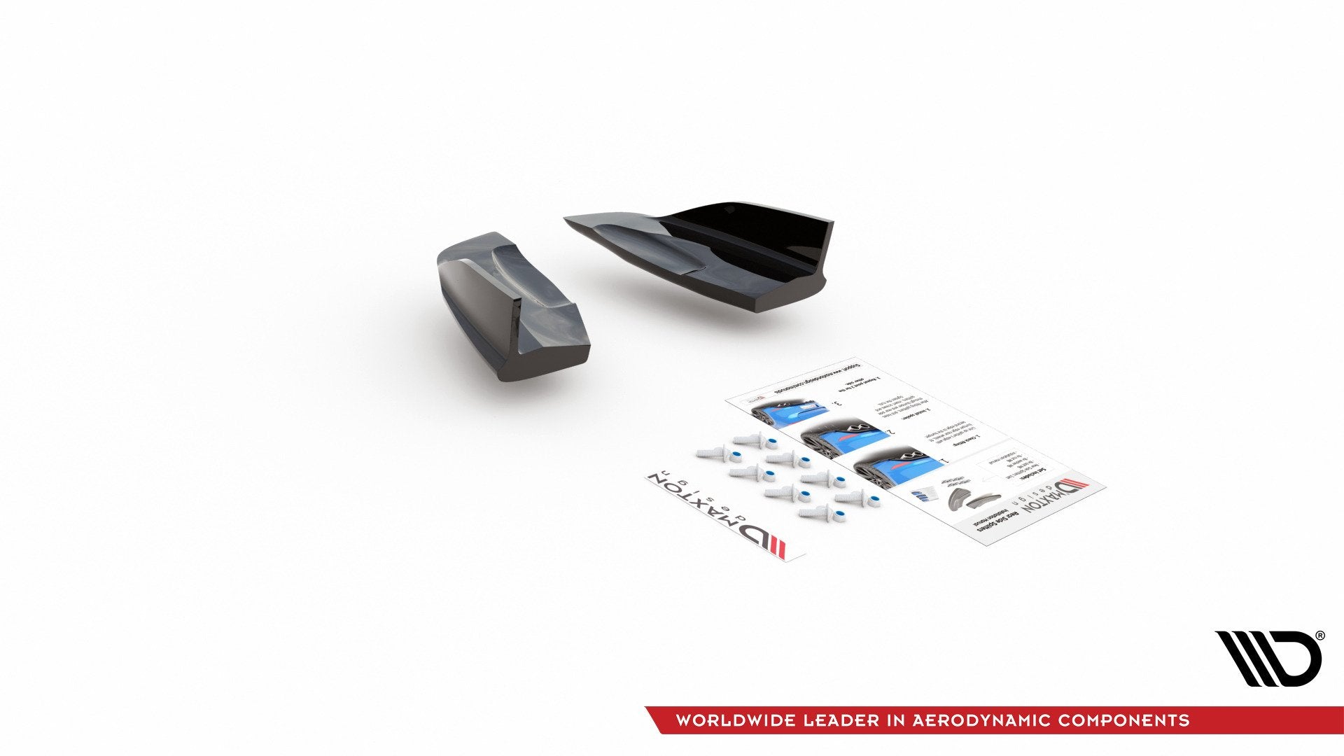 Maxton Design Heck Ansatz Flaps Diffusor passend für Ford Fiesta 7 ST Facelift
