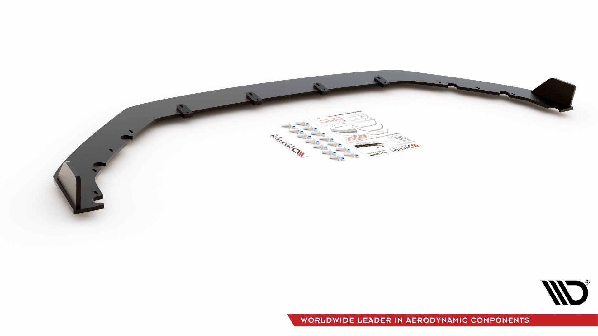 Maxton Design Street Pro Street+ Spoilerlippe Front Ansatz passend für / Frontansatz VW Golf 7 GTI TCR