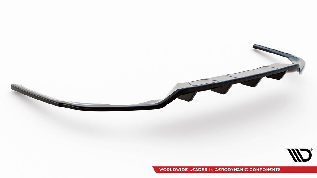 Maxton Design Street+ Mittlerer Diffusor RACE passend für VW Passat R-Line B8 Facelift schwarz Hochglanz