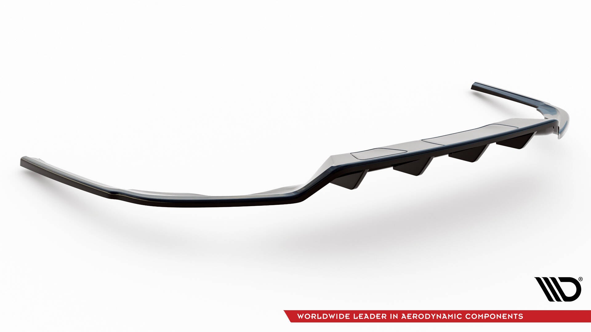 Maxton Design Street+ Mittlerer Diffusor RACE passend für VW Passat R-Line B8 Facelift schwarz Hochglanz