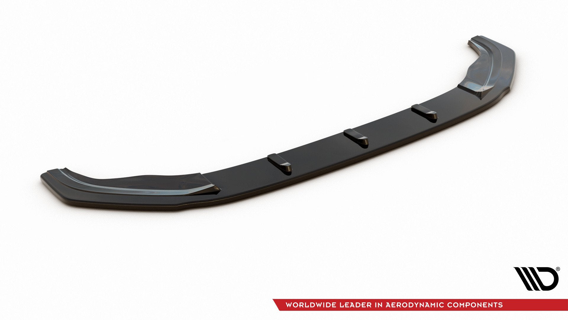 Maxton Design Street+ Spoilerlippe Front Ansatz V.1 passend für VW Golf GTI / GTD Mk7 schwarz Hochglanz