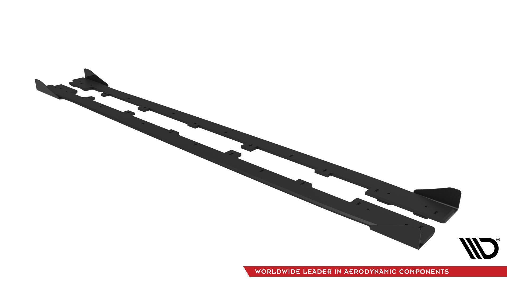 Maxton Design Street Pro Street+ Seitenschweller Leisten + Flaps passend für Subaru WRX STI Mk1 schwarz Hochglanz