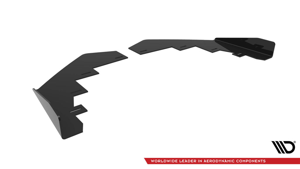 Maxton Design Front Stoßstange Flaps passend für BMW 2 Coupe M-Paket / M240i G42 schwarz Hochglanz