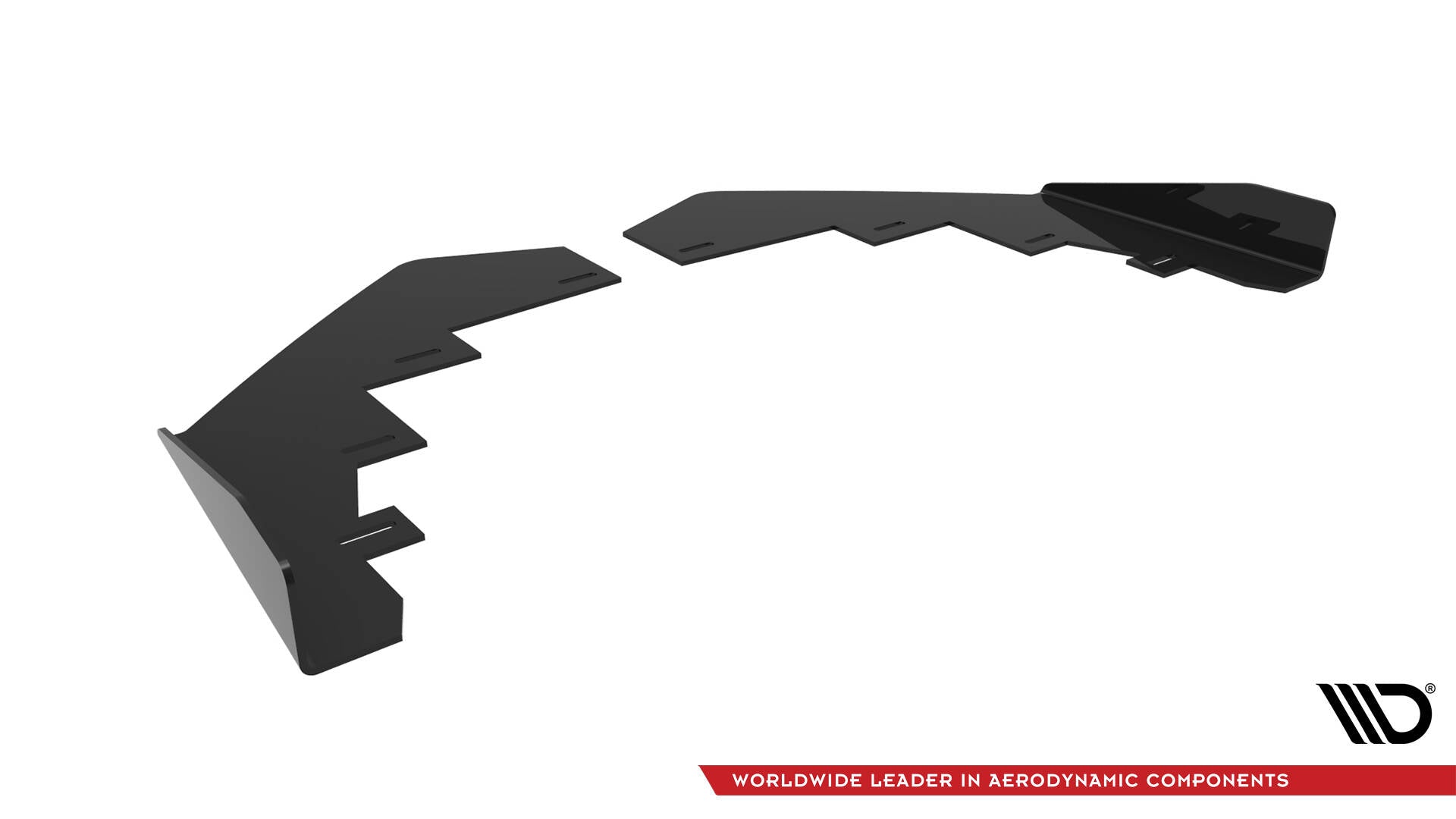 Maxton Design Front Stoßstange Flaps passend für BMW 2 Coupe M-Paket / M240i G42 schwarz Hochglanz