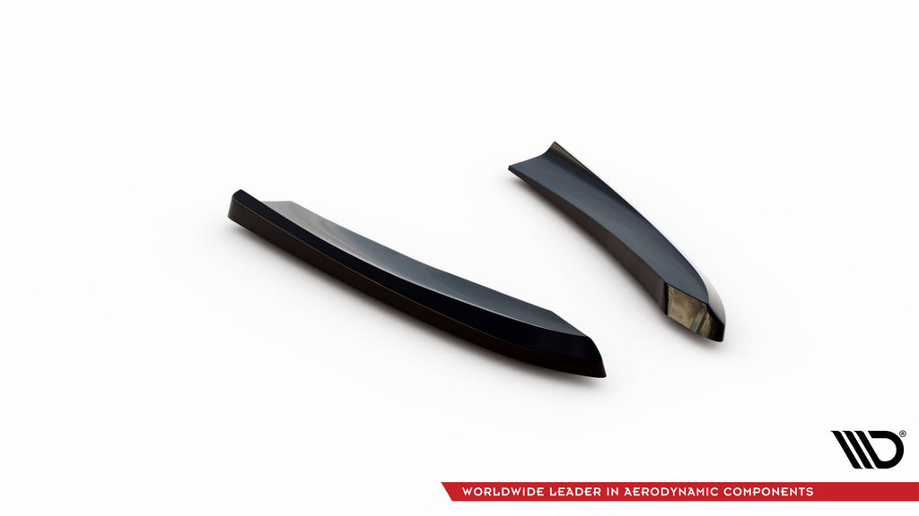 Maxton Design Heck Ansatz Flaps Diffusor passend für Mazda 6 Kombi Mk3 Facelift schwarz Hochglanz
