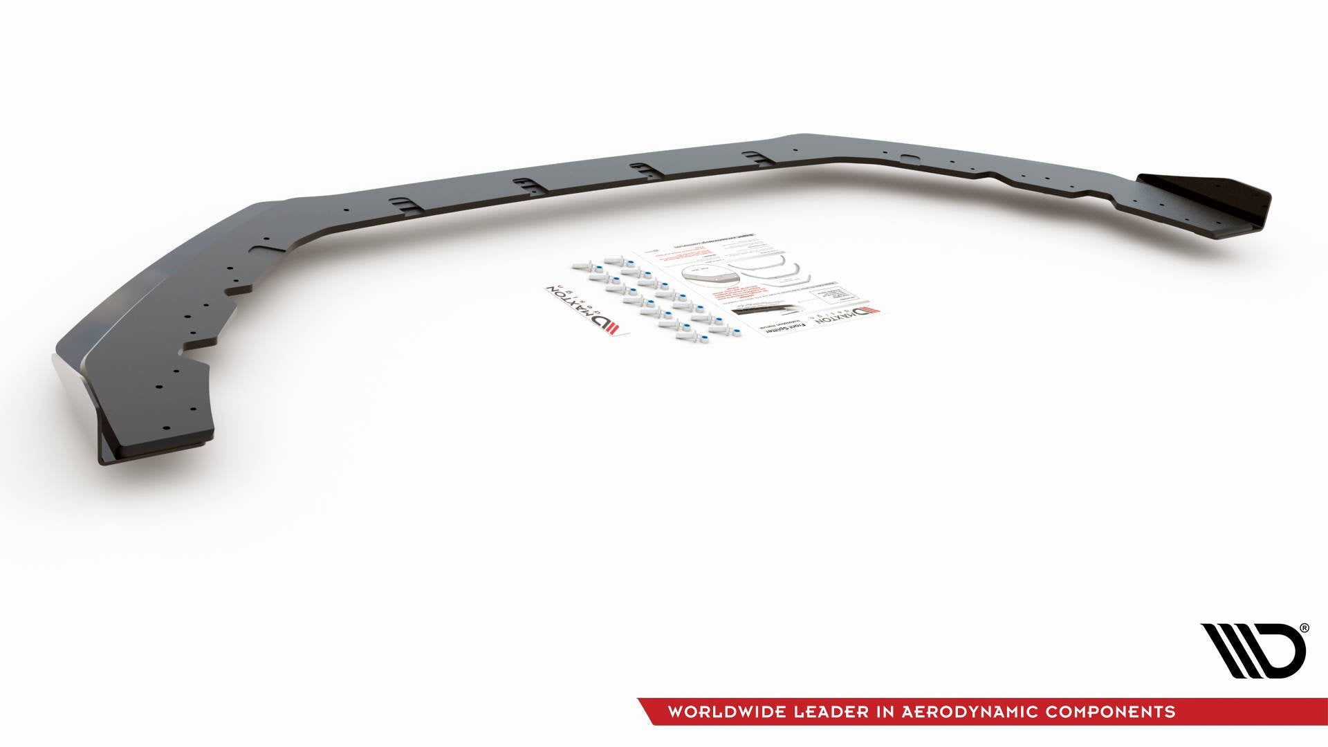 Maxton Design Street Pro Street+ Spoilerlippe Front Ansatz passend für + Flaps passend für Ford Focus RS Mk3 schwarz Hochglanz