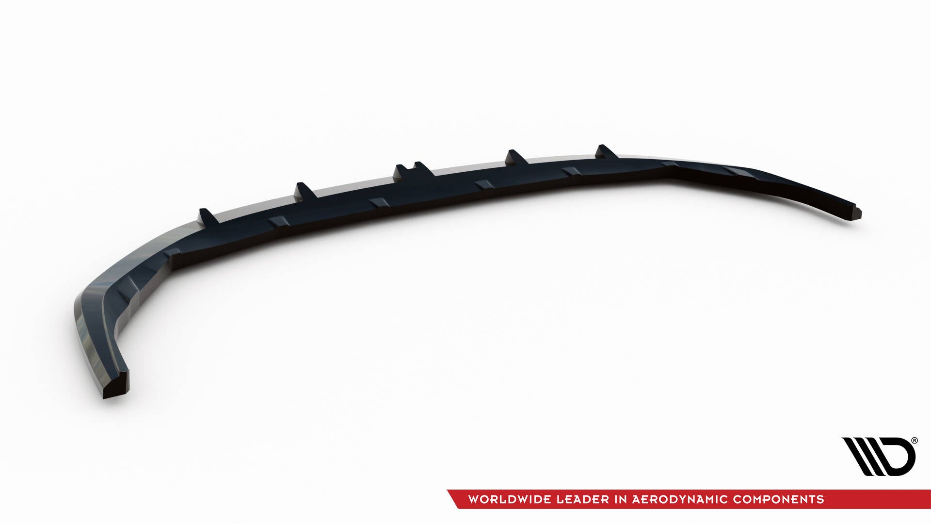 Maxton Design Street+ Spoilerlippe Front Ansatz V.1 passend für BMW 1er M-Paket F70 schwarz Hochglanz