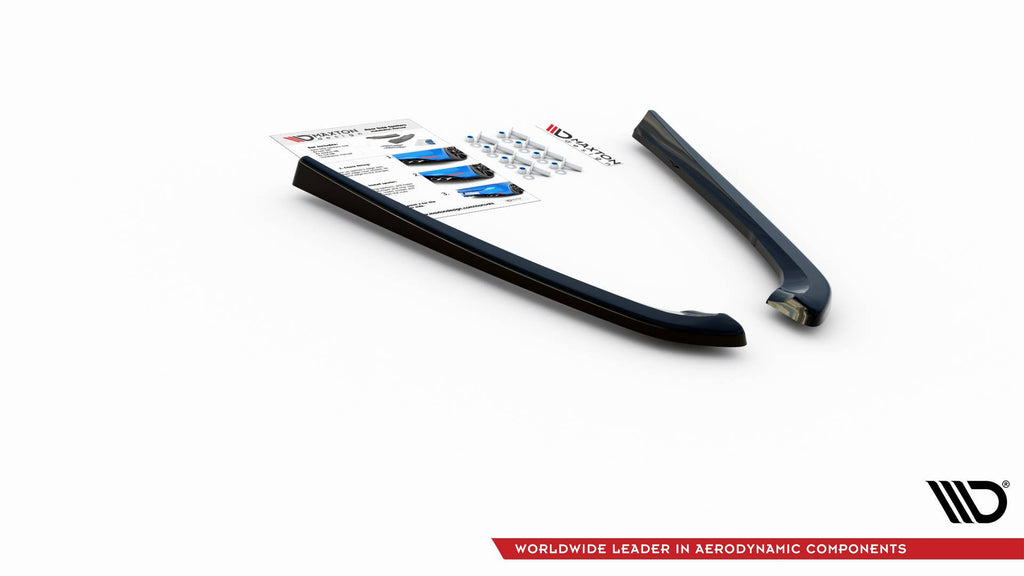 Maxton Design Heck Ansatz Flaps Diffusor passend für Lexus IS F Mk2 schwarz Hochglanz