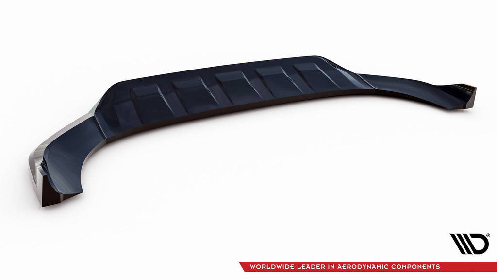 Maxton Design Street+ Spoilerlippe Front Ansatz passend für Audi Q7 Mk2 schwarz Hochglanz