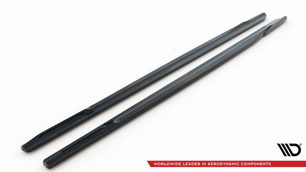 Maxton Design Street+ Seitenschweller Leisten passend für BMW 6er GT G32 M-Paket schwarz Hochglanz