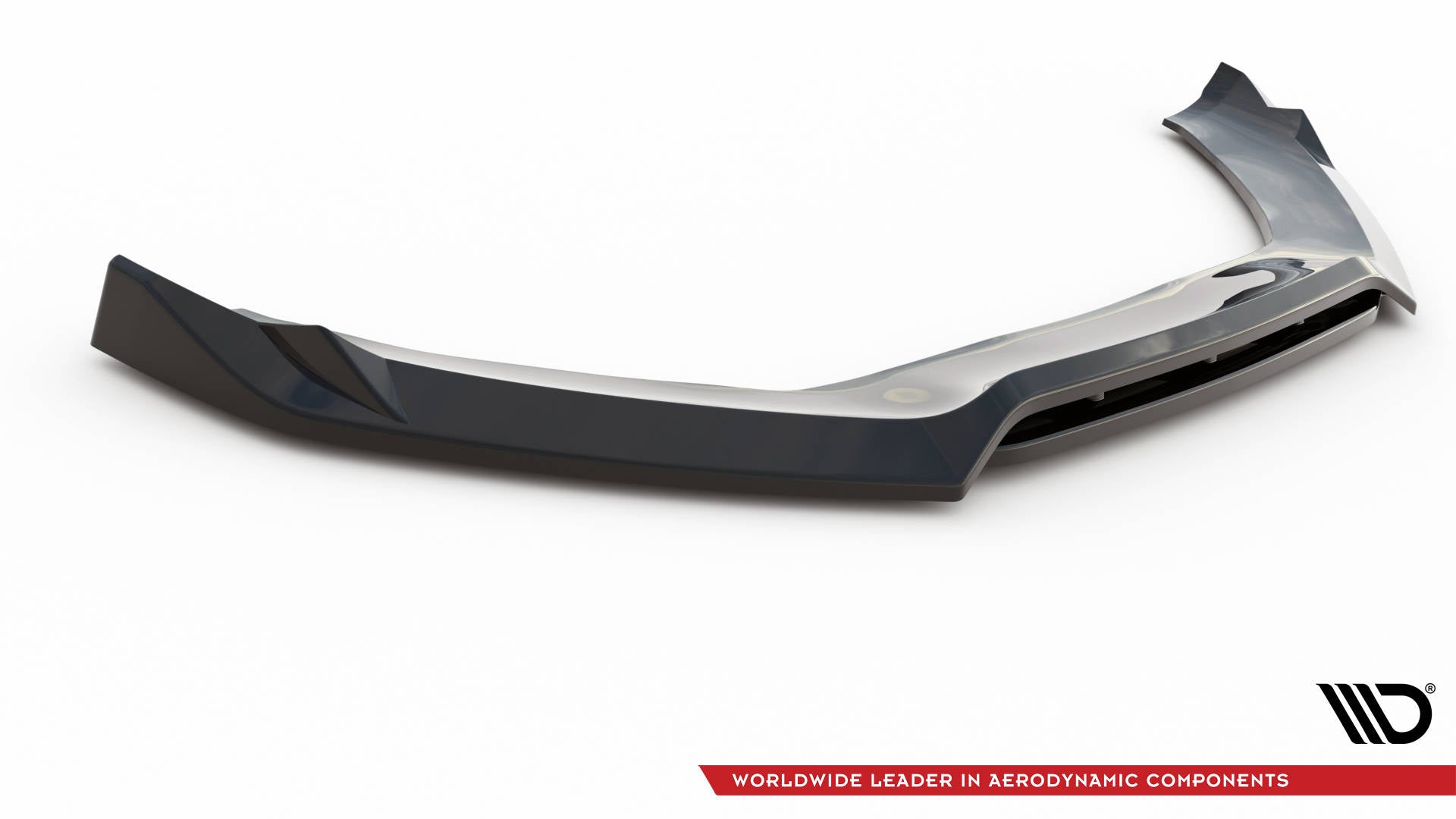 Maxton Design Street+ Spoilerlippe Front Ansatz V.2 passend für Audi A5 Coupe / Sportback 8T Facelift schwarz Hochglanz