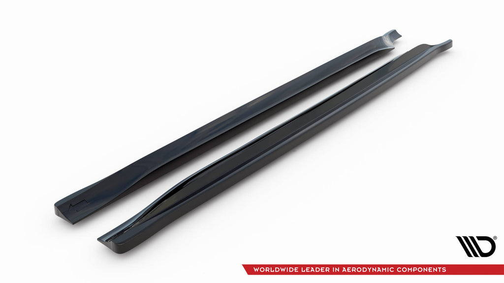 Maxton Design Street+ Seitenschweller Leisten passend für Jeep Grand Cherokee SRT WK2 Facelift schwarz Hochglanz
