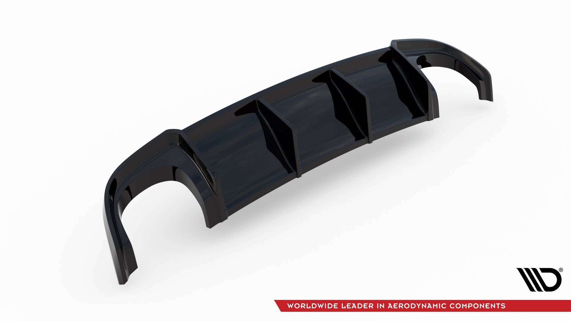 Maxton Design Diffusor Heck Ansatz passend für Audi RS4 B7 schwarz Hochglanz