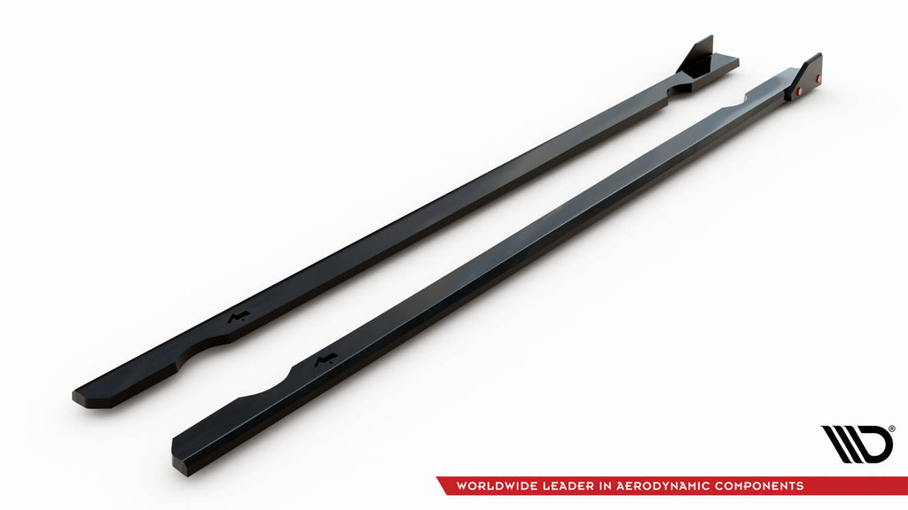 Maxton Design Street+ Seitenschweller Leisten passend für V.3 + Flaps passend für VW Golf R / R-Line Mk7