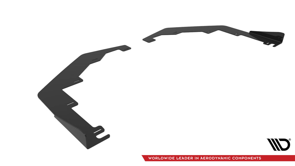 Maxton Design Front Stoßstange Flaps passend für Subaru WRX STI Mk1 Facelift schwarz Hochglanz