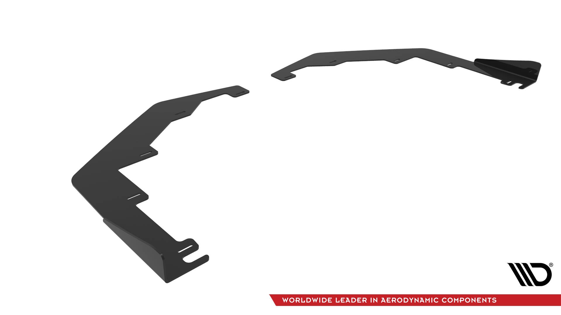 Maxton Design Front Stoßstange Flaps passend für Subaru WRX STI Mk1 Facelift schwarz Hochglanz