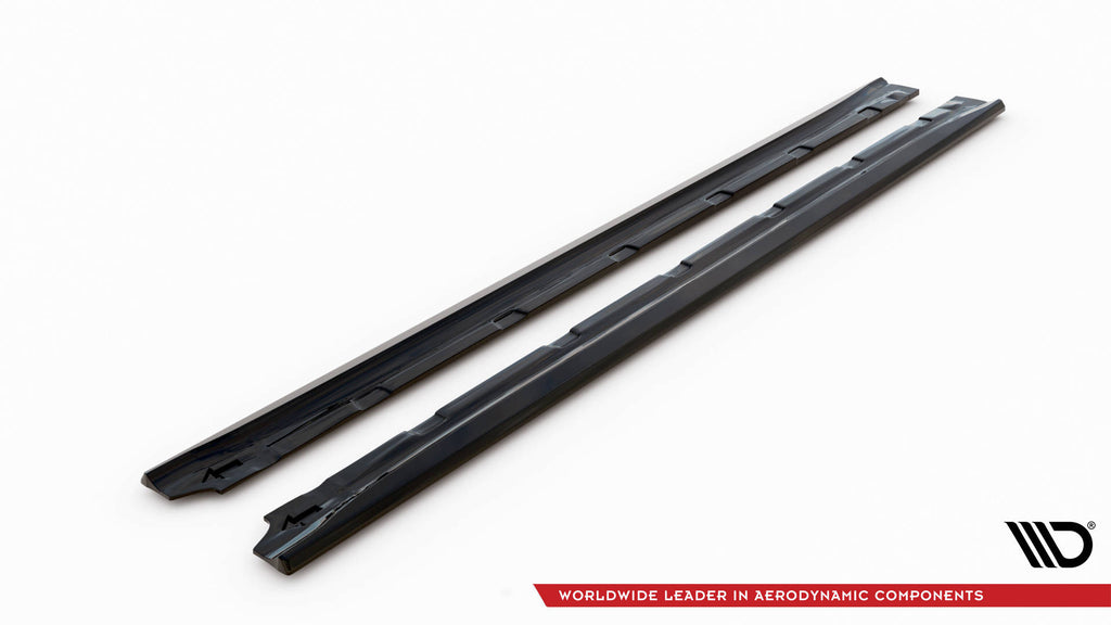 Maxton Design Street+ Seitenschweller Leisten passend für Hyundai I20 Mk2 Facelift schwarz Hochglanz