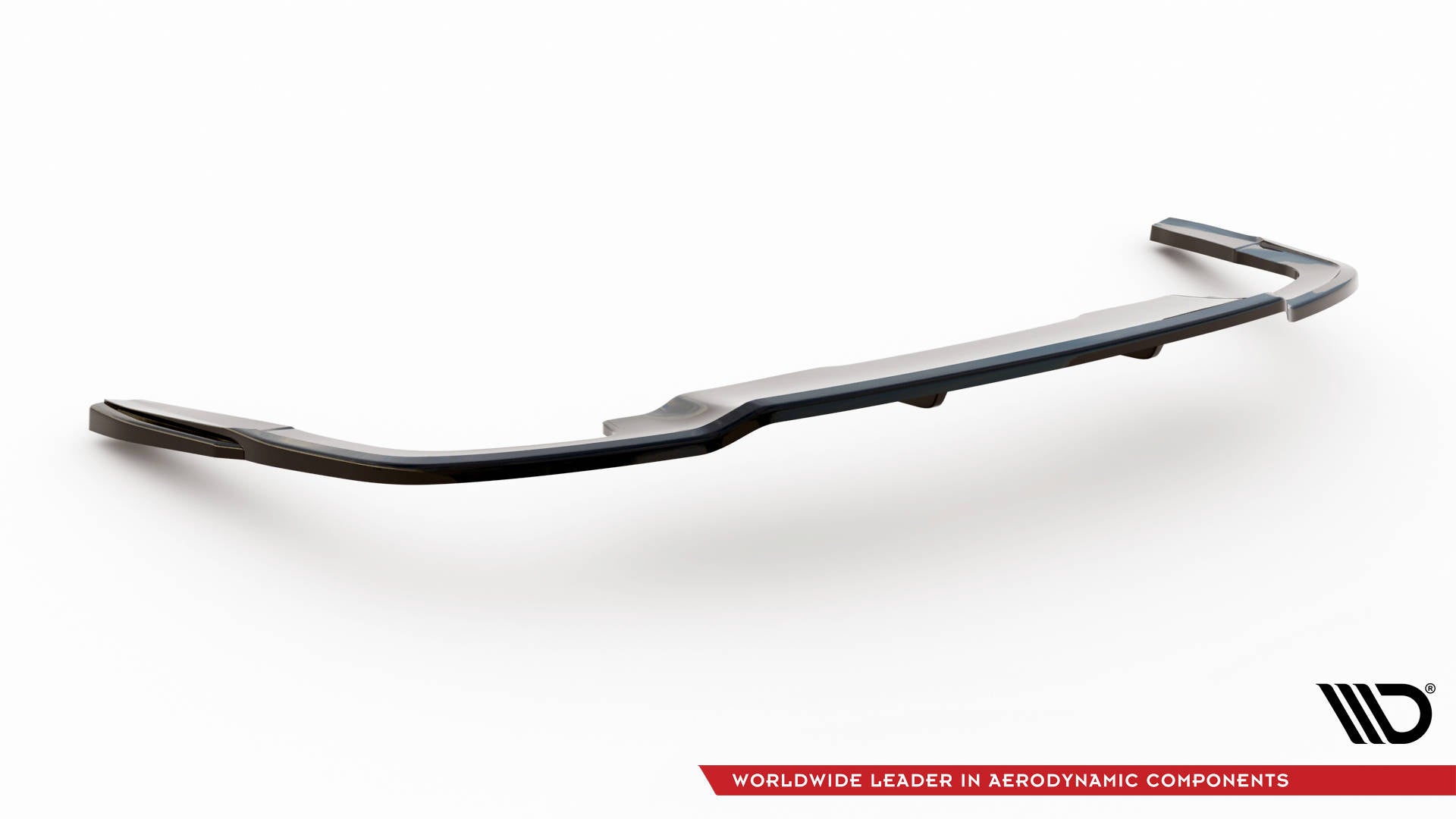 Maxton Design Street+ Mittlerer Diffusor RACE passend für Audi A5 S-Line F5 Facelift schwarz Hochglanz