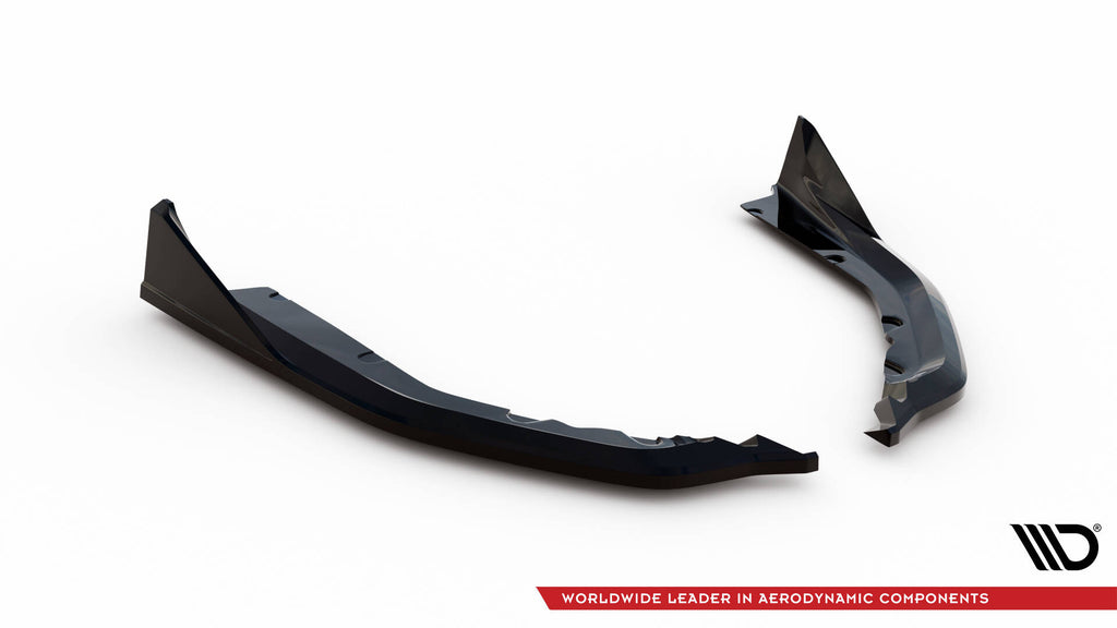 Maxton Design Heck Ansatz Flaps Diffusor V.5 passend für (Für heckansatz v.1) BMW M4 G82 / G82 Facelift schwarz Hochglanz
