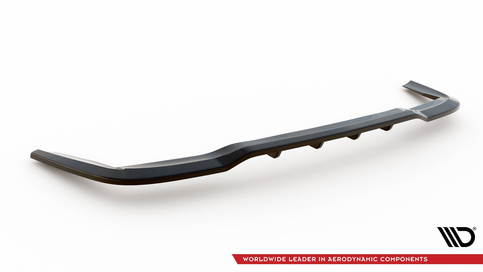 Maxton Design Street+ Mittlerer Diffusor RACE passend für Mercedes-Benz B W246 Facelift schwarz Hochglanz