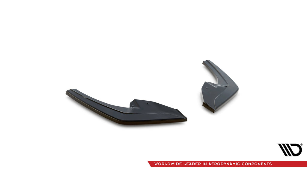 Maxton Design Heck Ansatz Flaps Diffusor passend für BMW 1er F20 Facelift M-power schwarz Hochglanz