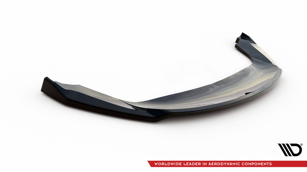 Maxton Design Street+ Spoilerlippe Front Ansatz V.1 passend für Seat Ibiza FR SC Mk4 Facelift schwarz Hochglanz