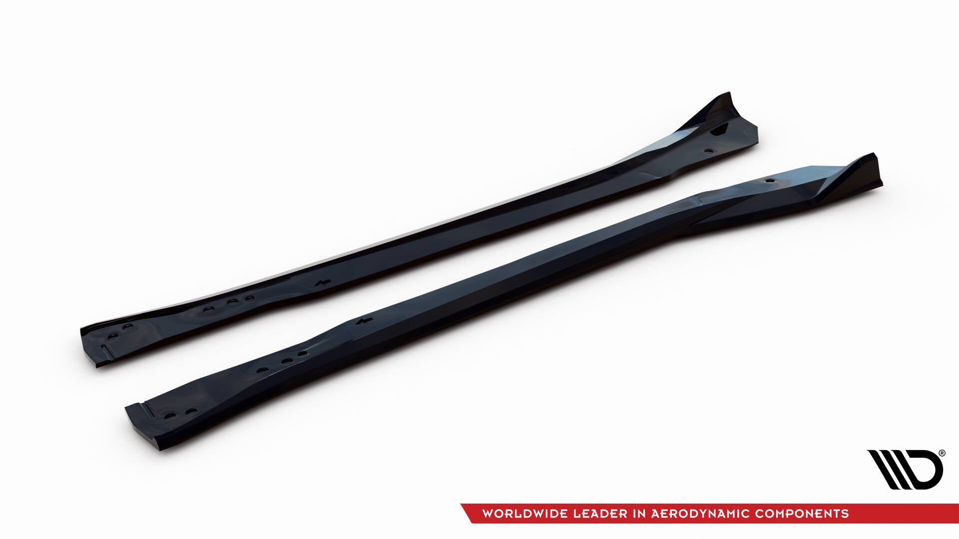 Maxton Design Street+ Seitenschweller Leisten passend für Chevrolet Corvette Z06 C7 schwarz Hochglanz
