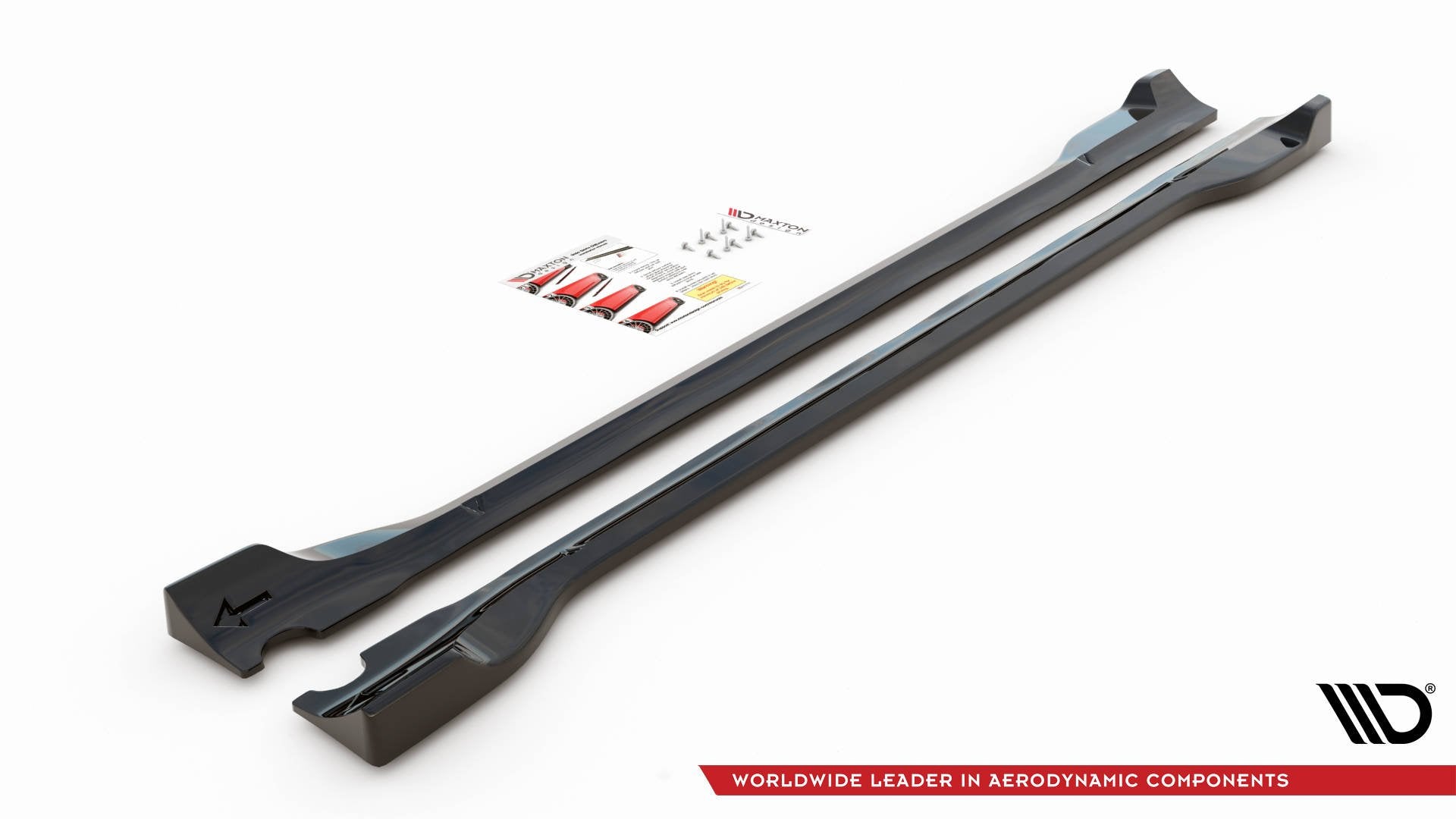 Maxton Design Street+ Seitenschweller Leisten passend für Ford Escape Mk3 schwarz Hochglanz