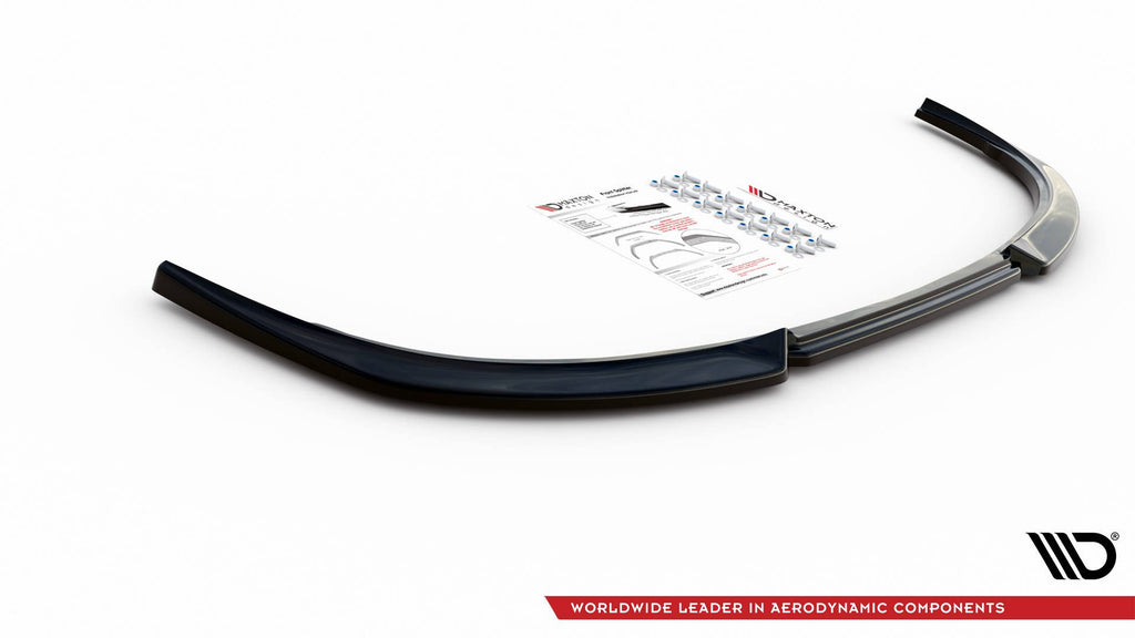 Maxton Design Street+ Spoilerlippe Front Ansatz passend für Peugeot 207 Sport schwarz Hochglanz