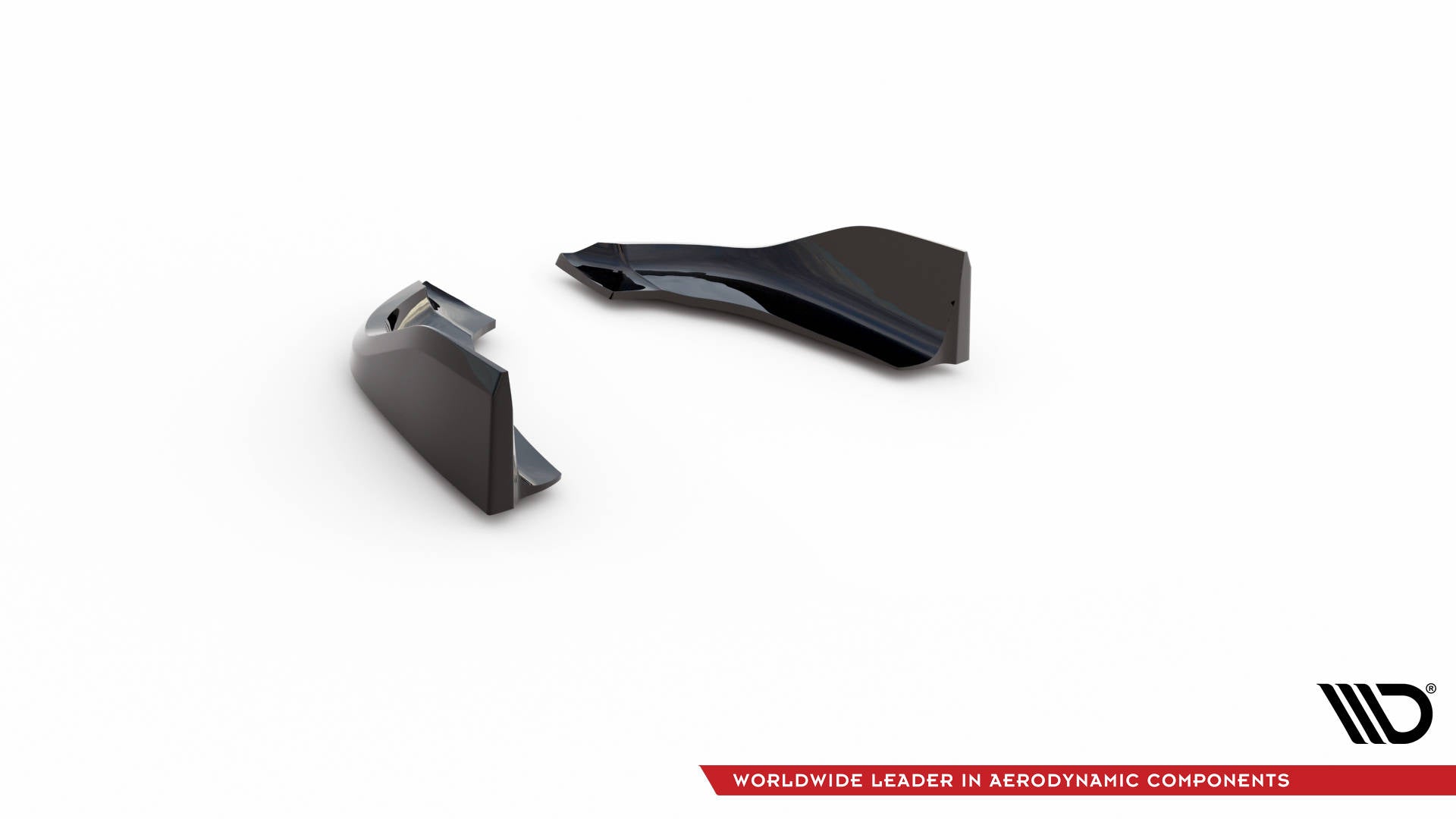 Maxton Design Heck Ansatz Flaps Diffusor V.6 passend für (Für heckansatz v.3) BMW 1er M-Paket / M135i / 128ti F40 schwarz Hochglanz