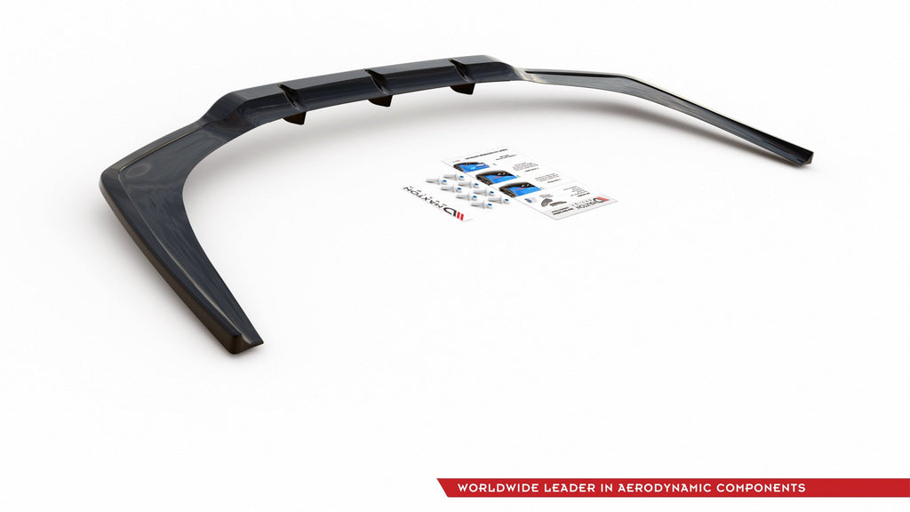 Maxton Design Street+ Mittlerer Diffusor RACE passend für BMW 8 Coupe M-Paket G15 schwarz Hochglanz
