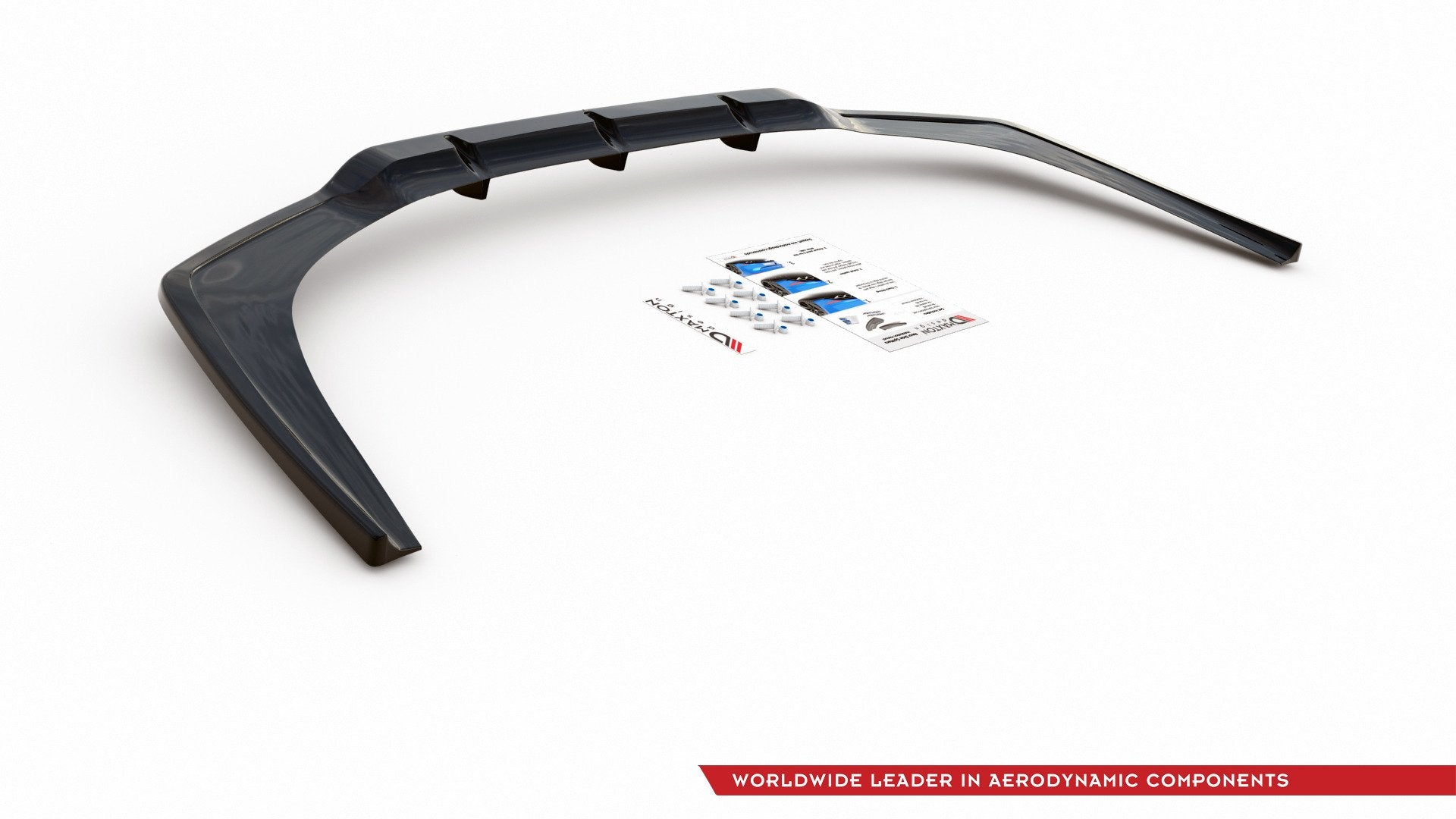 Maxton Design Street+ Mittlerer Diffusor RACE passend für BMW 8 Coupe M-Paket G15 schwarz Hochglanz