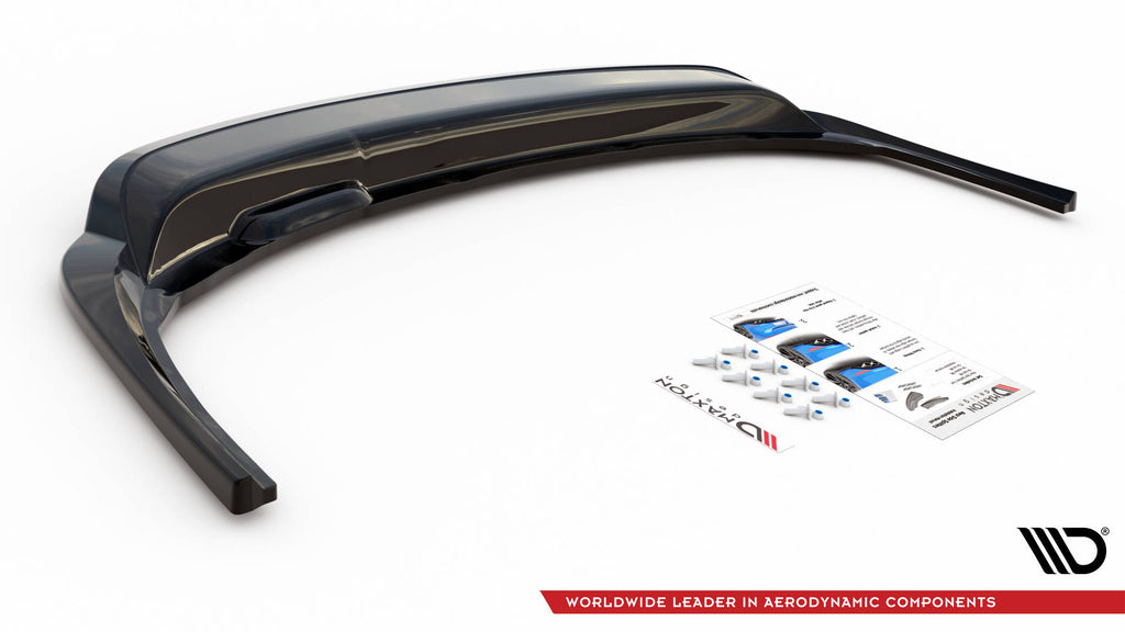 Maxton Design Street+ Mittlerer Diffusor RACE passend für Skoda Fabia Combi Mk3 Facelift schwarz Hochglanz