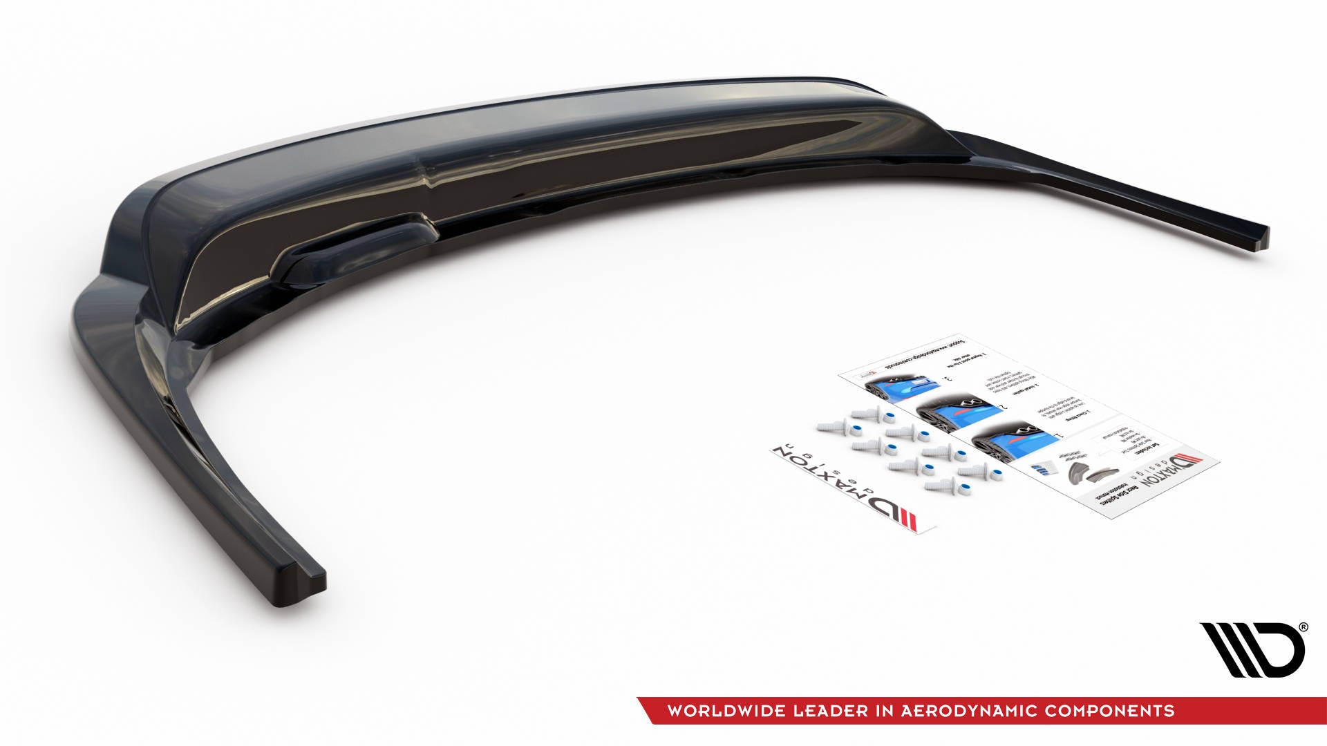 Maxton Design Street+ Mittlerer Diffusor RACE passend für Skoda Fabia Combi Mk3 Facelift schwarz Hochglanz