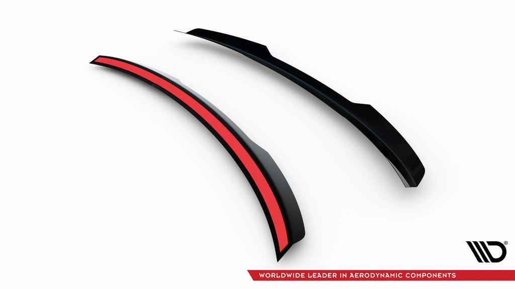 Maxton Design Spoiler CAP passend für Peugeot 3008 GT-Line Mk2 Facelift schwarz Hochglanz