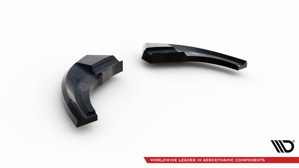Maxton Design Heck Ansatz Flaps Diffusor passend für VW Polo GTI Mk6 Facelift schwarz Hochglanz