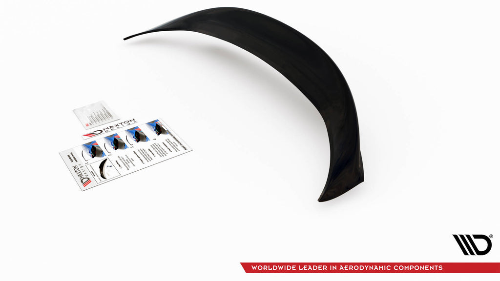 Maxton Design Heckscheiben Spoiler passend für Ford Fiesta Standard/ ST-Line/ ST schwarz Hochglanz