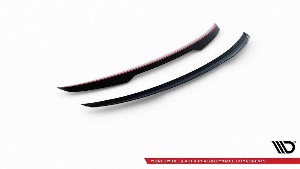 Maxton Design Spoiler CAP passend für Audi Q3 S-Line SUV F3 schwarz Hochglanz