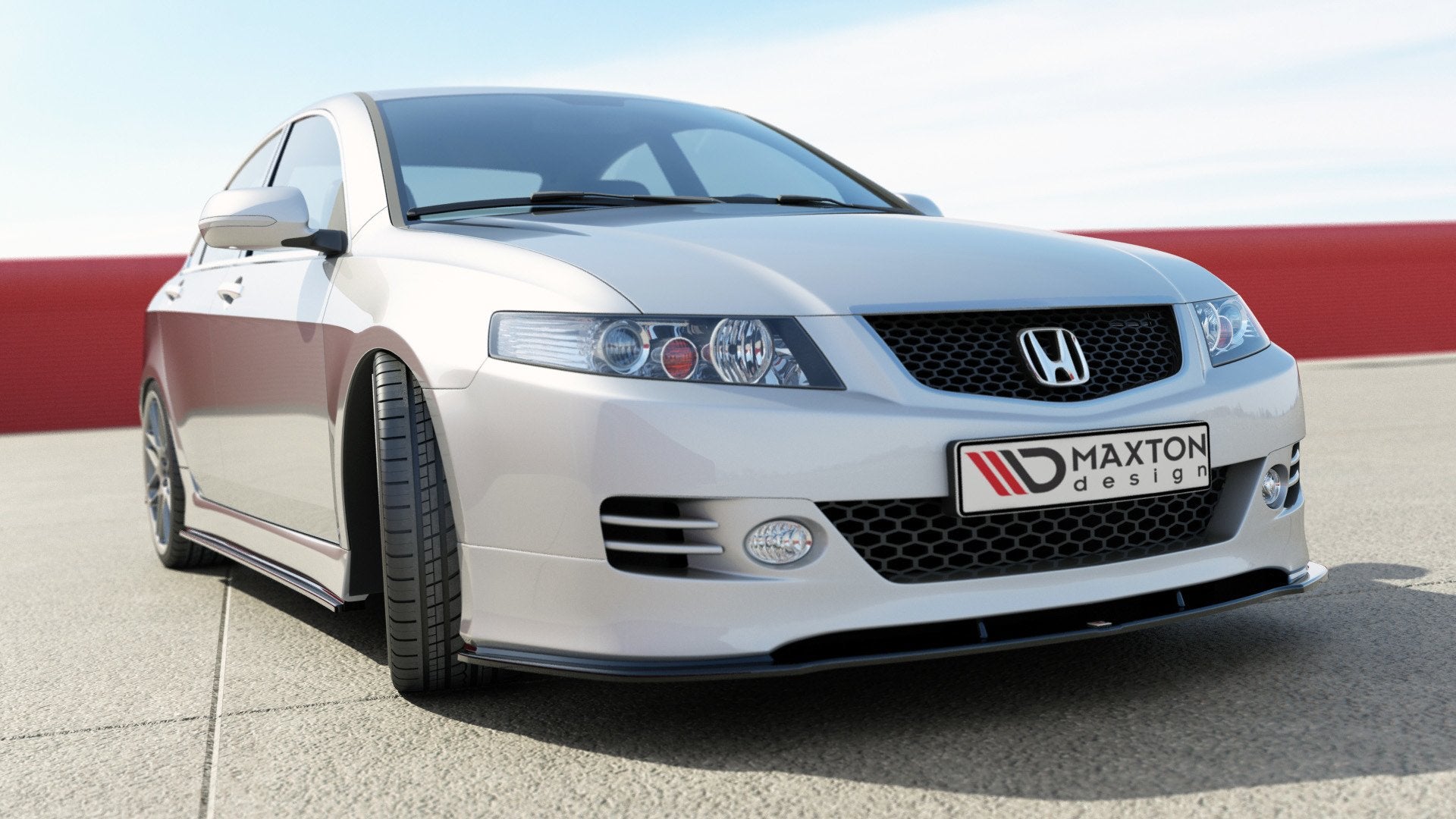Maxton Design Street+ Seitenschweller Leisten passend für HONDA ACCORD VII TYPE-S schwarz Hochglanz