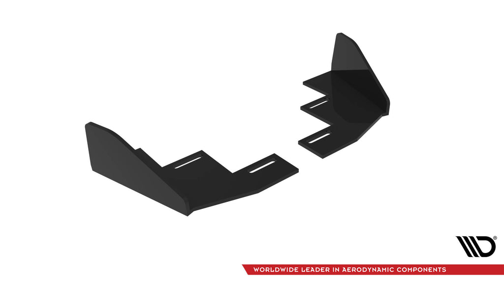 Maxton Design Hintere Seiten Flaps passend für VW Polo GTI Mk6 Facelift schwarz Hochglanz