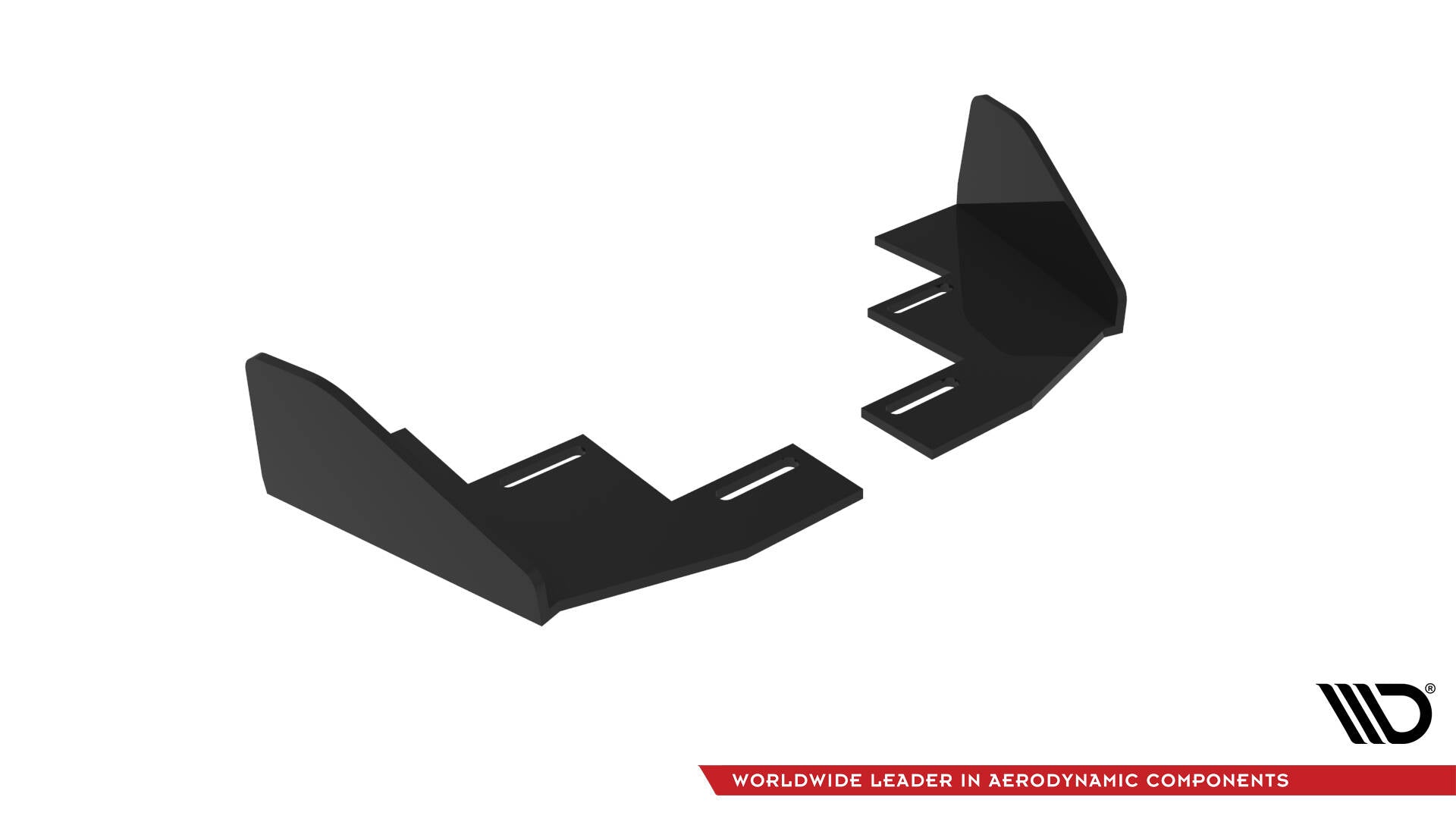 Maxton Design Hintere Seiten Flaps passend für VW Polo GTI Mk6 Facelift schwarz Hochglanz