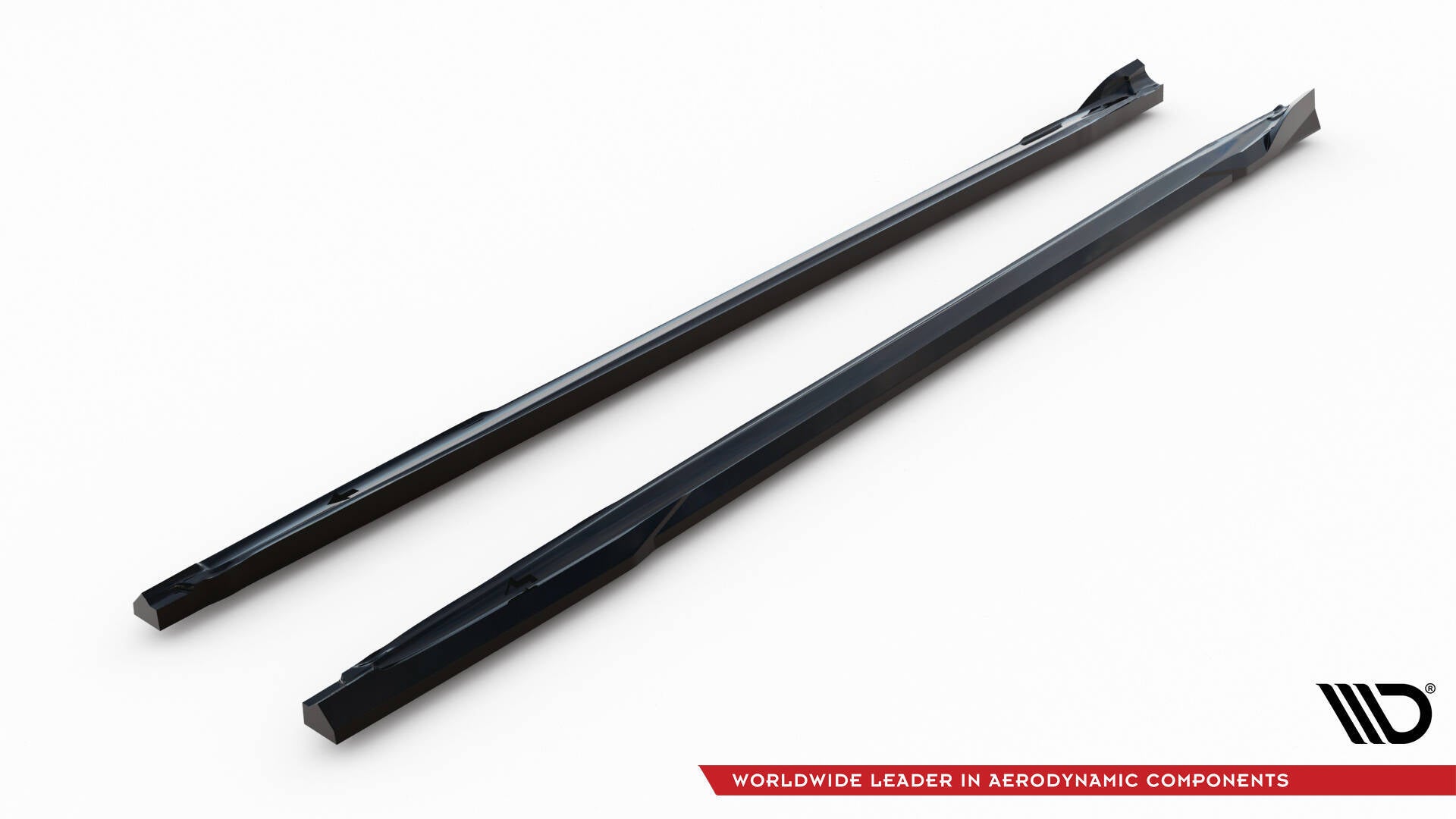 Maxton Design Street+ Seitenschweller Leisten passend für V.3 passend für Audi A3 S-Line Limousine / S3 Limousine 8Y / 8Y Facelift schwarz Hochglanz