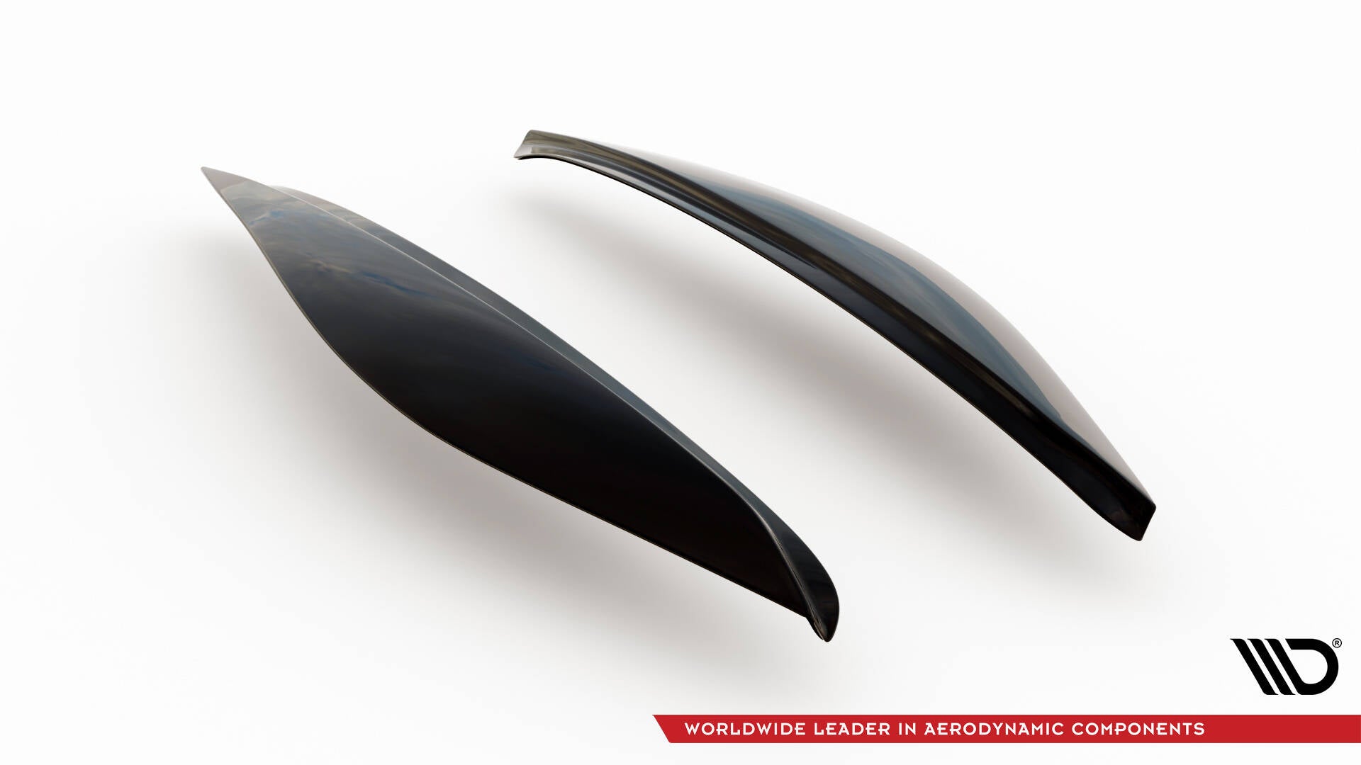 Maxton Design Scheinwerfer Blenden Böser Blick V.1 passend für Ford Fiesta ST / ST-Line / Standard Mk7 FL schwarz Hochglanz