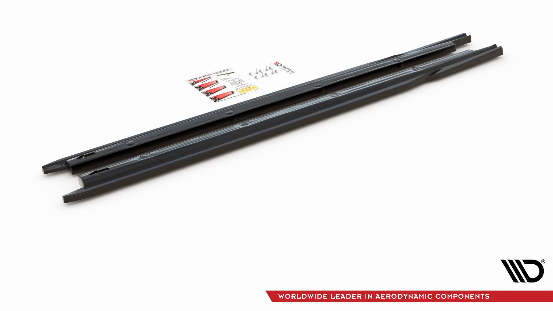 Maxton Design Street+ Seitenschweller Leisten V.2 passend für Seat Ibiza FR/ Standard Mk5 schwarz Hochglanz