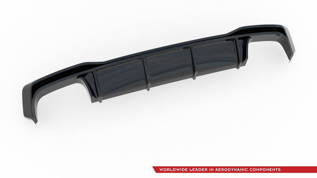 Maxton Design Diffusor Heck Ansatz passend für Audi A7 S-Line C8 / S7 C8 schwarz Hochglanz