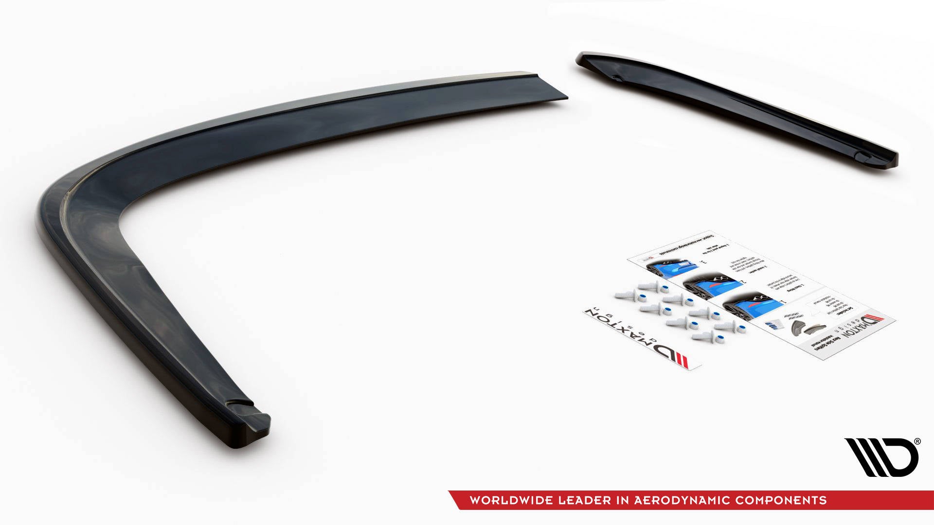 Maxton Design Heck Ansatz Flaps Diffusor V.1 passend für Seat Leon FR Sportstourer Mk3 schwarz Hochglanz