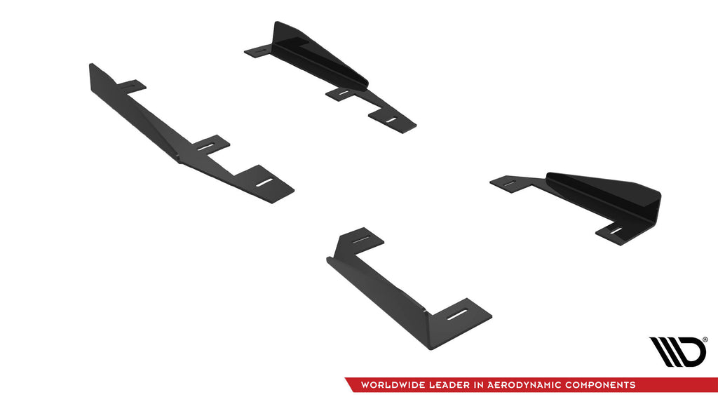 Maxton Design Seitenschweller Flaps passend für BMW 2 Coupe G42 schwarz Hochglanz