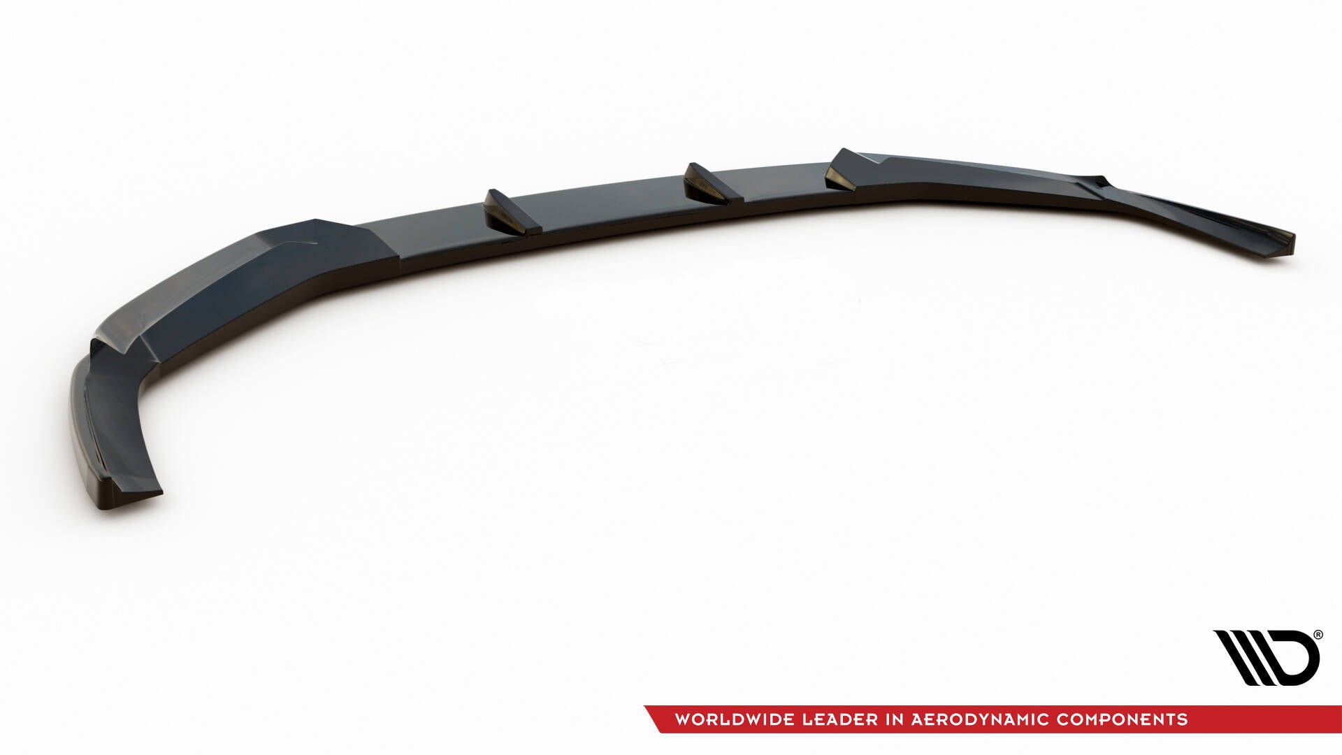 Maxton Design Street+ Spoilerlippe Front Ansatz V.1 passend für Audi RS6 C8 / C8 Facelift schwarz Hochglanz
